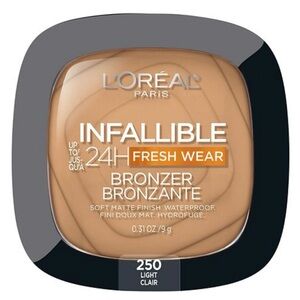 New L’Oréal Infallible 24 Hour Fresh Wear Soft Matte Finish Bronzer Light 250